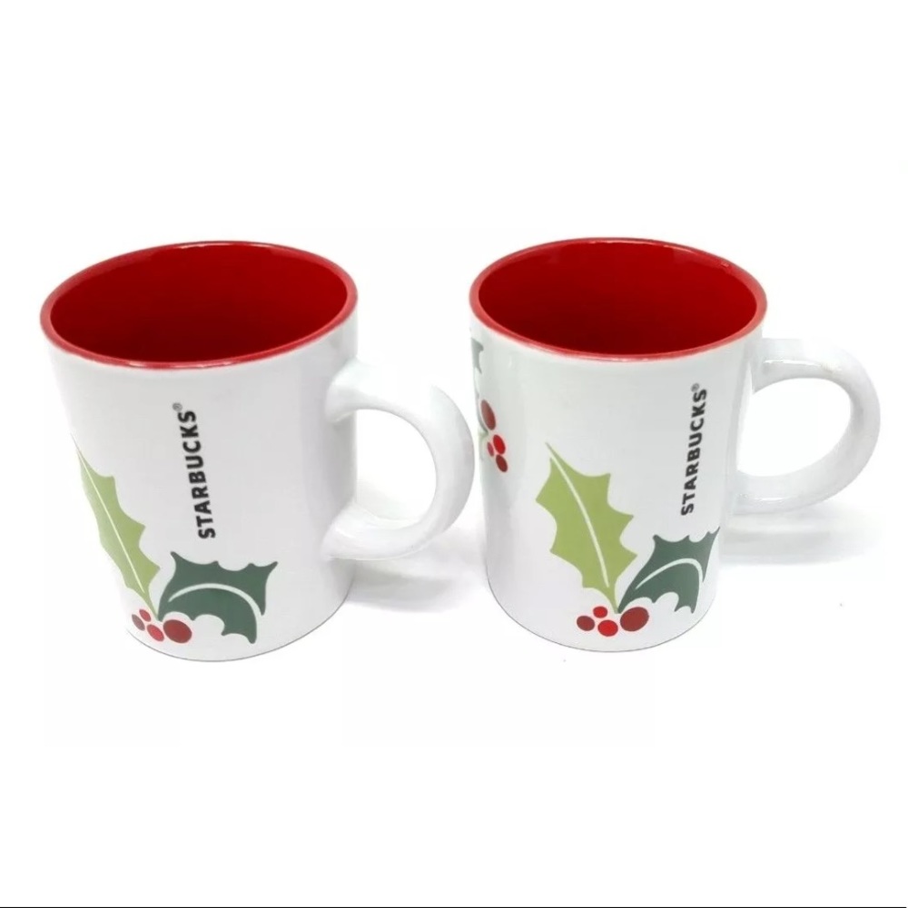 Starbucks holly mugs - Picture 1 of 8